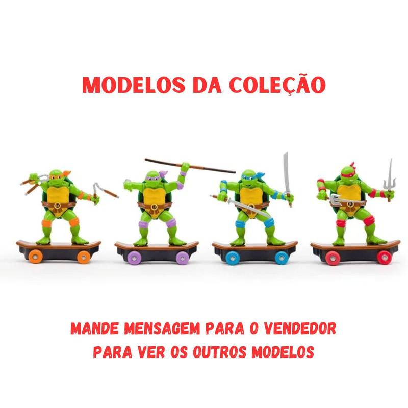 Mini Skate Raphael Tartaruga Ninja Sewer Shredders Candide - Mini